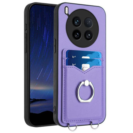 R20 Ring Card Holder Phone Case, For vivo X200s, For vivo Y29 4G / T4x / Y300t, For vivo V50 / V50e, For vivo X200 Ultra