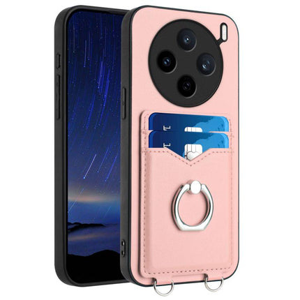 R20 Ring Card Holder Phone Case, For vivo X200s, For vivo Y29 4G / T4x / Y300t, For vivo V50 / V50e, For vivo X200 Ultra