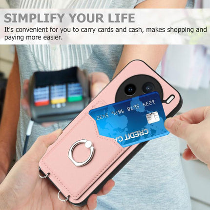 R20 Ring Card Holder Phone Case, For vivo X200s, For vivo Y29 4G / T4x / Y300t, For vivo V50 / V50e, For vivo X200 Ultra