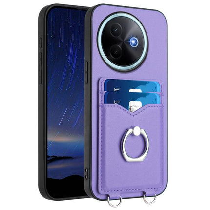 R20 Ring Card Holder Phone Case, For vivo V50 Lite 4G, For vivo Y39 5G / Y300i