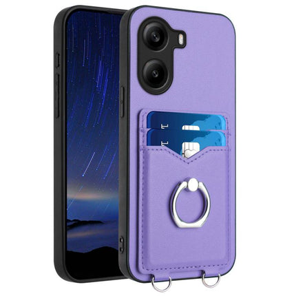 R20 Ring Card Holder Phone Case, For Xiaomi 15 Ultra, For Xiaomi Poco X7 Pro