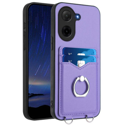 R20 Ring Card Holder Phone Case, For Redmi Turbo 4 Pro / Xiaomi Poco F7, For Redmi A5 4G 171.7mm / Xiaomi Poco C71
