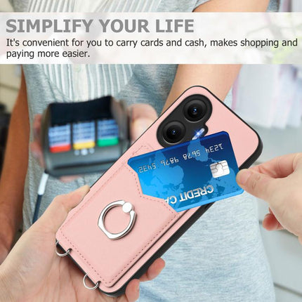 R20 Ring Card Holder Phone Case, For Redmi Turbo 4 Pro / Xiaomi Poco F7, For Redmi A5 4G 171.7mm / Xiaomi Poco C71