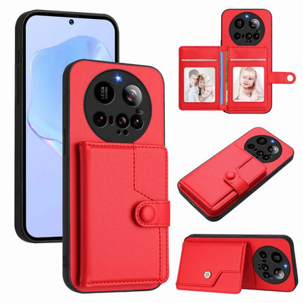 Button Card Bag RFID Anti-theft Phone Case, For Xiaomi 15 Ultra, For Xiaomi Poco X7 Pro