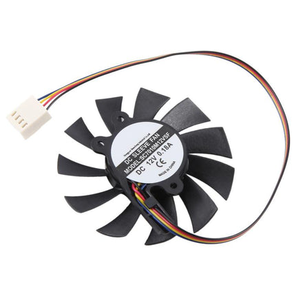 For SEEWO SC7010M12VSF DC12V 0.18A 4Pin Cooling Fan, 4Pin Fan blade diameter 65mm