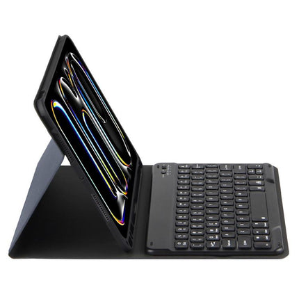 Colorful Backlight Bluetooth Keyboard Leather Tablet Case, For iPad Air 11 2024 / Air 11 2025, For iPad Air 5 / Air 4 10.9