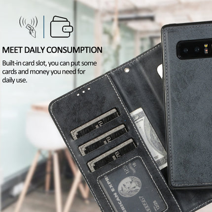 Retro 2 in 1 Detachable Magnetic Horizontal Flip TPU + PU Leather Case with Holder & Card Slots & Photo Frame & Wallet, For Samsung Galaxy Note8, For Samsung Galaxy Note9, For Samsung Galaxy Note10, For Samsung Galaxy Note10+