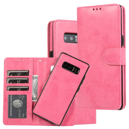 Retro 2 in 1 Detachable Magnetic Horizontal Flip TPU + PU Leather Case with Holder & Card Slots & Photo Frame & Wallet, For Samsung Galaxy Note8, For Samsung Galaxy Note9, For Samsung Galaxy Note10, For Samsung Galaxy Note10+