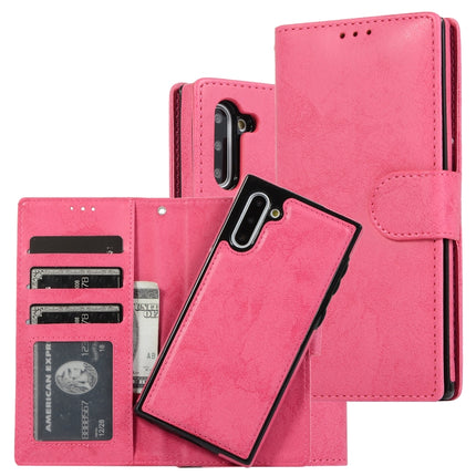 Retro 2 in 1 Detachable Magnetic Horizontal Flip TPU + PU Leather Case with Holder & Card Slots & Photo Frame & Wallet, For Samsung Galaxy Note8, For Samsung Galaxy Note9, For Samsung Galaxy Note10, For Samsung Galaxy Note10+