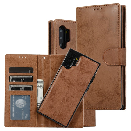 Retro 2 in 1 Detachable Magnetic Horizontal Flip TPU + PU Leather Case with Holder & Card Slots & Photo Frame & Wallet, For Samsung Galaxy Note8, For Samsung Galaxy Note9, For Samsung Galaxy Note10, For Samsung Galaxy Note10+
