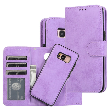 Retro 2 in 1 Detachable Magnetic Horizontal Flip TPU + PU Leather Case with Holder & Card Slots & Photo Frame & Wallet, For Samsung Galaxy S8, For Samsung Galaxy S8+, For Samsung Galaxy S9, For Samsung Galaxy S9+