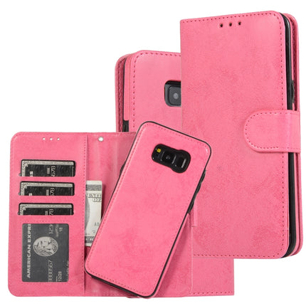 Retro 2 in 1 Detachable Magnetic Horizontal Flip TPU + PU Leather Case with Holder & Card Slots & Photo Frame & Wallet, For Samsung Galaxy S8, For Samsung Galaxy S8+, For Samsung Galaxy S9, For Samsung Galaxy S9+
