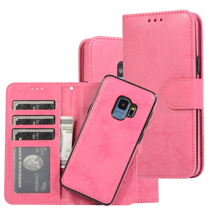 Retro 2 in 1 Detachable Magnetic Horizontal Flip TPU + PU Leather Case with Holder & Card Slots & Photo Frame & Wallet, For Samsung Galaxy S8, For Samsung Galaxy S8+, For Samsung Galaxy S9, For Samsung Galaxy S9+
