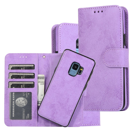 Retro 2 in 1 Detachable Magnetic Horizontal Flip TPU + PU Leather Case with Holder & Card Slots & Photo Frame & Wallet, For Samsung Galaxy S8, For Samsung Galaxy S8+, For Samsung Galaxy S9, For Samsung Galaxy S9+
