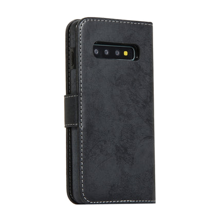 Retro 2 in 1 Detachable Magnetic Horizontal Flip TPU + PU Leather Case with Holder & Card Slots & Photo Frame & Wallet, For Samsung Galaxy S10, For Samsung Galaxy S10e, For Samsung Galaxy S10+, For Samsung Galaxy S20