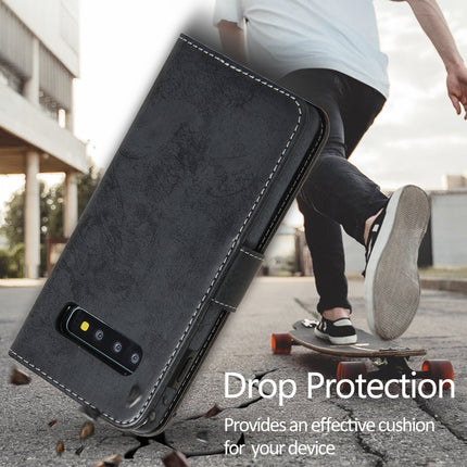 Retro 2 in 1 Detachable Magnetic Horizontal Flip TPU + PU Leather Case with Holder & Card Slots & Photo Frame & Wallet, For Samsung Galaxy S10, For Samsung Galaxy S10e, For Samsung Galaxy S10+, For Samsung Galaxy S20