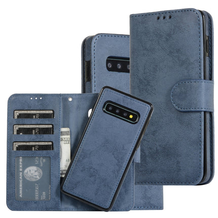 Retro 2 in 1 Detachable Magnetic Horizontal Flip TPU + PU Leather Case with Holder & Card Slots & Photo Frame & Wallet, For Samsung Galaxy S10, For Samsung Galaxy S10e, For Samsung Galaxy S10+, For Samsung Galaxy S20