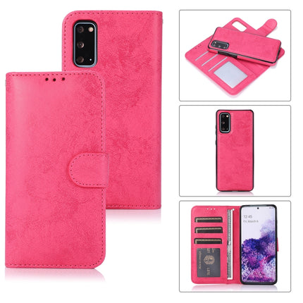Retro 2 in 1 Detachable Magnetic Horizontal Flip TPU + PU Leather Case with Holder & Card Slots & Photo Frame & Wallet, For Samsung Galaxy S10, For Samsung Galaxy S10e, For Samsung Galaxy S10+, For Samsung Galaxy S20