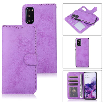 Retro 2 in 1 Detachable Magnetic Horizontal Flip TPU + PU Leather Case with Holder & Card Slots & Photo Frame & Wallet, For Samsung Galaxy S10, For Samsung Galaxy S10e, For Samsung Galaxy S10+, For Samsung Galaxy S20