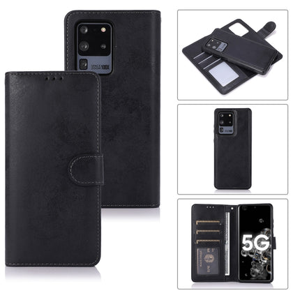 Retro 2 in 1 Detachable Magnetic Horizontal Flip TPU + PU Leather Case with Holder & Card Slots & Photo Frame & Wallet, For Samsung Galaxy S20+, For Samsung Galaxy S20 Ultra