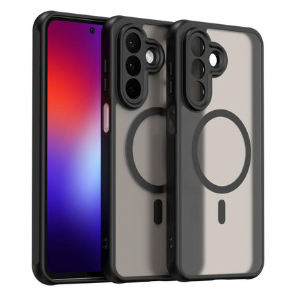 Fan Dun Series TPU Hybrid PC Frosted Magsafe Phone Case, For Galaxy A07 4G / A08 4G / 5G, For Samsung Galaxy A17 5G / A18 4G / 5G, For Samsung Galaxy A57 5G, For Samsung Galaxy A37 5G, For Galaxy A27 5G, For Samsung Galaxy A56 5G