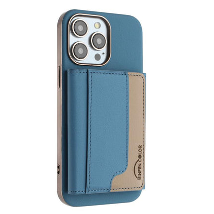 Colour Matching Horizontal Magnetic Card Bag RFID MagSafe Phone Case, For iPhone 16 Pro Max, For iPhone 16 Pro, For iPhone 16 Plus, For iPhone 16