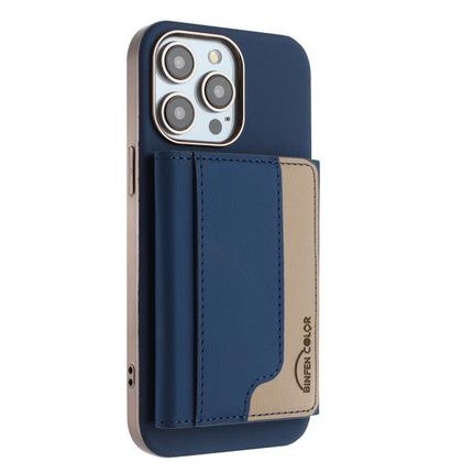 Colour Matching Horizontal Magnetic Card Bag RFID MagSafe Phone Case, For iPhone 16 Pro Max, For iPhone 16 Pro, For iPhone 16 Plus, For iPhone 16