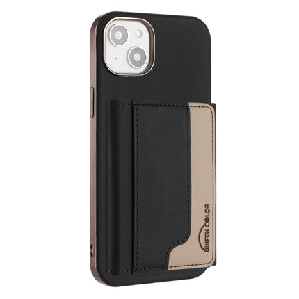 Colour Matching Horizontal Magnetic Card Bag RFID MagSafe Phone Case, For iPhone 15 Pro Max, For iPhone 15 Pro, For iPhone 15 Plus, For iPhone 15