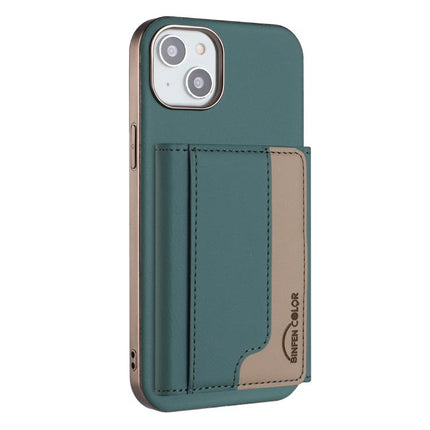 Colour Matching Horizontal Magnetic Card Bag RFID MagSafe Phone Case, For iPhone 13 Pro Max, For iPhone 13 Pro, For iPhone 13, For iPhone 12 / 12 Pro