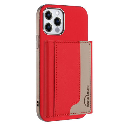 Colour Matching Horizontal Magnetic Card Bag RFID MagSafe Phone Case, For iPhone 13 Pro Max, For iPhone 13 Pro, For iPhone 13, For iPhone 12 / 12 Pro
