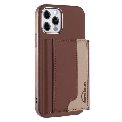 Colour Matching Horizontal Magnetic Card Bag RFID MagSafe Phone Case, For iPhone 13 Pro Max, For iPhone 13 Pro, For iPhone 13, For iPhone 12 / 12 Pro