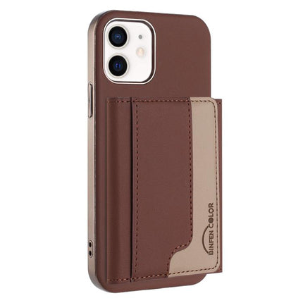 Colour Matching Horizontal Magnetic Card Bag RFID MagSafe Phone Case, For iPhone 12 Pro Max, For iPhone 11 Pro Max, For iPhone 11, For iPhone 11 Pro