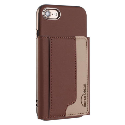 Colour Matching Horizontal Magnetic Card Bag RFID MagSafe Phone Case, For iPhone XR, For iPhone 8 Plus / 7 Plus, For iPhone 8 / 7 / 6