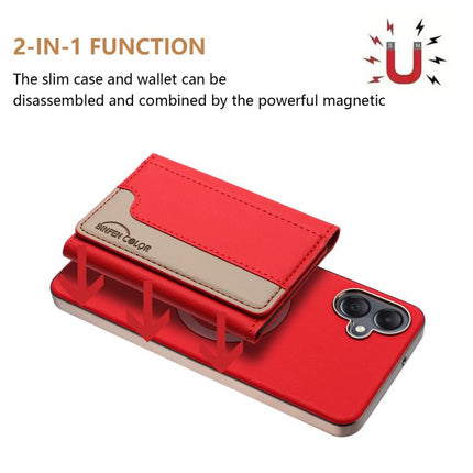 Colour Matching Horizontal Magnetic Card Bag RFID MagSafe Phone Case, For Samsung Galaxy A06, For Samsung Galaxy A56, For Samsung Galaxy A26, For Samsung Galaxy A36