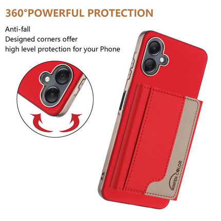 Colour Matching Horizontal Magnetic Card Bag RFID MagSafe Phone Case, For Samsung Galaxy A06, For Samsung Galaxy A56, For Samsung Galaxy A26, For Samsung Galaxy A36