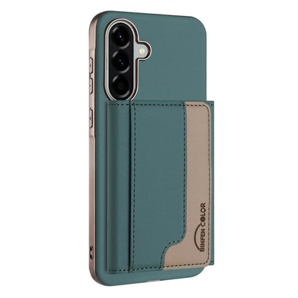 Colour Matching Horizontal Magnetic Card Bag RFID MagSafe Phone Case, For Samsung Galaxy A06, For Samsung Galaxy A56, For Samsung Galaxy A26, For Samsung Galaxy A36