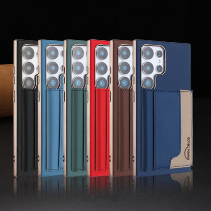 Colour Matching Horizontal Magnetic Card Bag RFID MagSafe Phone Case, For Samsung Galaxy S24 Ultra 5G, For Samsung Galaxy S24+ 5G, For Samsung Galaxy S24 5G, For Samsung Galaxy S23 Ultra 5G