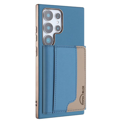 Colour Matching Horizontal Magnetic Card Bag RFID MagSafe Phone Case, For Samsung Galaxy S24 Ultra 5G, For Samsung Galaxy S24+ 5G, For Samsung Galaxy S24 5G, For Samsung Galaxy S23 Ultra 5G