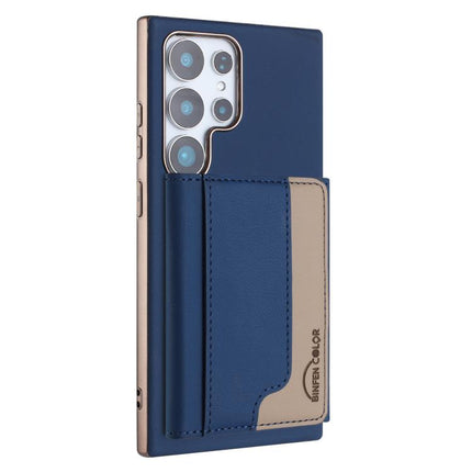 Colour Matching Horizontal Magnetic Card Bag RFID MagSafe Phone Case, For Samsung Galaxy S23+ 5G, For Samsung Galaxy S23 5G, For Samsung Galaxy S22 Ultra 5G, For Samsung Galaxy S22+ 5G