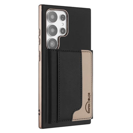 Colour Matching Horizontal Magnetic Card Bag RFID MagSafe Phone Case, For Samsung Galaxy S23+ 5G, For Samsung Galaxy S23 5G, For Samsung Galaxy S22 Ultra 5G, For Samsung Galaxy S22+ 5G