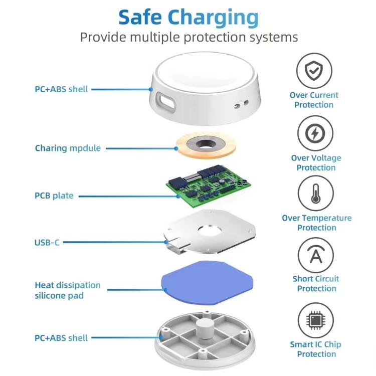 xDfind Portable Smart Watch Magnetic Wireless Charger, Length: 1m