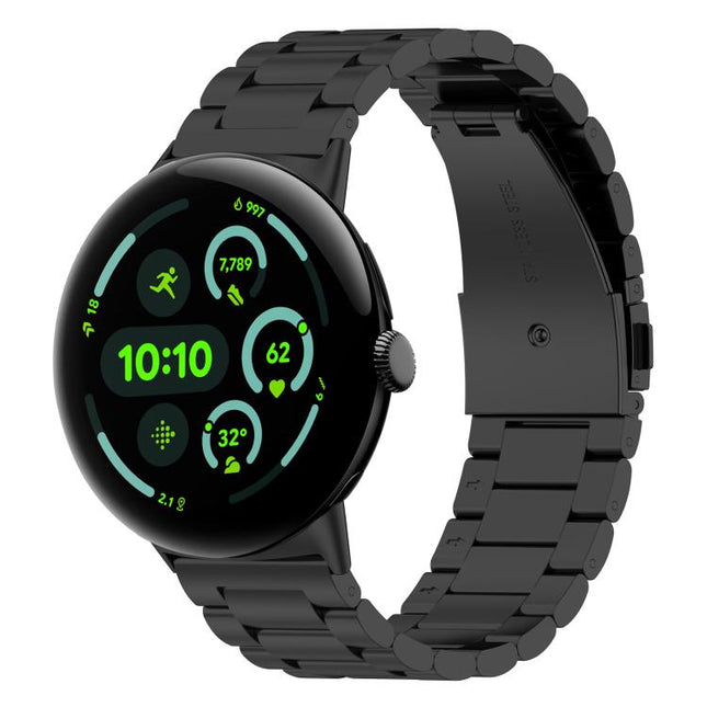 xDfind Three Beads Quick Release Metal Watch Band, For Google Pixel Watch 4 / 3 45mm, For Google Pixel Watch 4 / 3 / 2 / 1 41mm