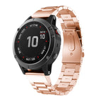 For Garmin Fenix 8/7X/6X/5X 26mm / Rose Gold