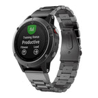 For Garmin Fenix 8/7/6/5 22mm / Black