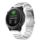For Garmin Fenix 8/7/6/5 22mm / Silver