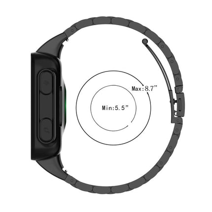 xDfind Three Beads Quick Release Metal Watch Band, For Garmin Fenix 8/7X/6X/5X 26mm, For Garmin Fenix 8/7/6/5 22mm, For Garmin Fenix 8/7S/6S/5S 20mm, For Garmin Forerunner 45/45S/Swim2, For Garmin Forerunner 220/735/735XT/230/235