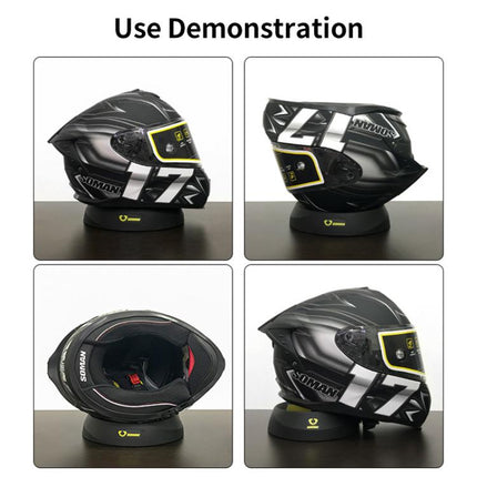 SOMAN Motorcycle Helmet Support Pad Anti-slip Protection Stand