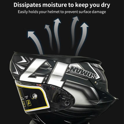 SOMAN Motorcycle Helmet Support Pad Anti-slip Protection Stand