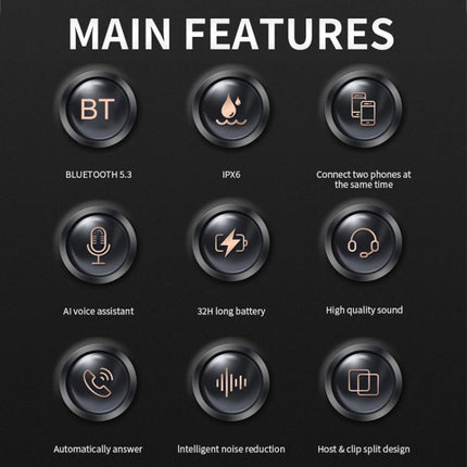 SOMAN Motorcycle Helmet Bluetooth Headset Stereo Voice Microphone, M6-Hard Mic, M6-Soft Mic