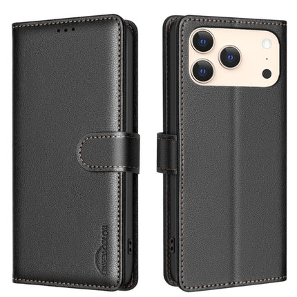 Litchi Texture RFID Anti-theft Leather Phone Case, For iPhone 17 Pro Max, For iPhone 17 Pro, For iPhone 17, For iPhone Air